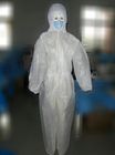 Vêtements de protection de costume en plastique jetable médical de Biohazard avec le capot fournisseur