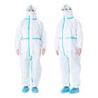 Combinaisons protectrices médicales jetables d'isolement de Hazmat de laboratoire avec Hood Protective Suit fournisseur