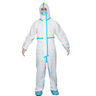 Tenue de protection médicale jetable en plastique de tenue de protection d'une seule pièce de PPE fournisseur