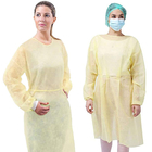 Robes jetables médicales de patient hospitalisé de douille de PPE longues à vendre fournisseur