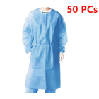 Les robes médicales protectrices mettantes et ôtantes de sécurité jetable imperméabilisent fournisseur