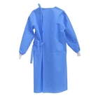 Robe chirurgicale jetable bleue de PPE de taille de chirurgie plus d'hôpital en stock fournisseur