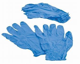 4 résistants chimiques de gants de Mil Nitrile Blue Protective Disposable fournisseur