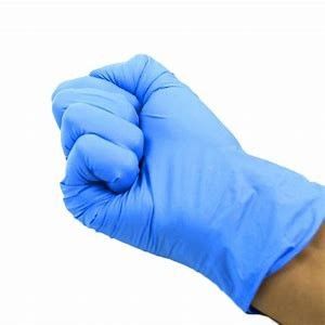 8 gants bleus libres de nitriles de Mil Hand Care Disposable Powder avec la poignée fournisseur