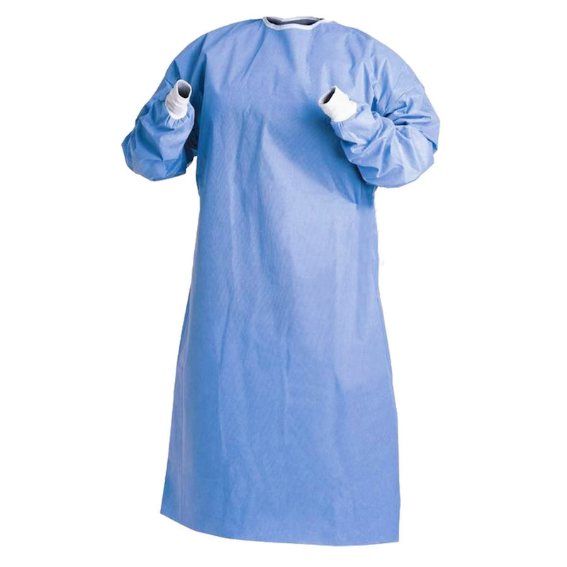Chirurgien patient jetable Isolation Gown de coton de théâtre d'opération fournisseur