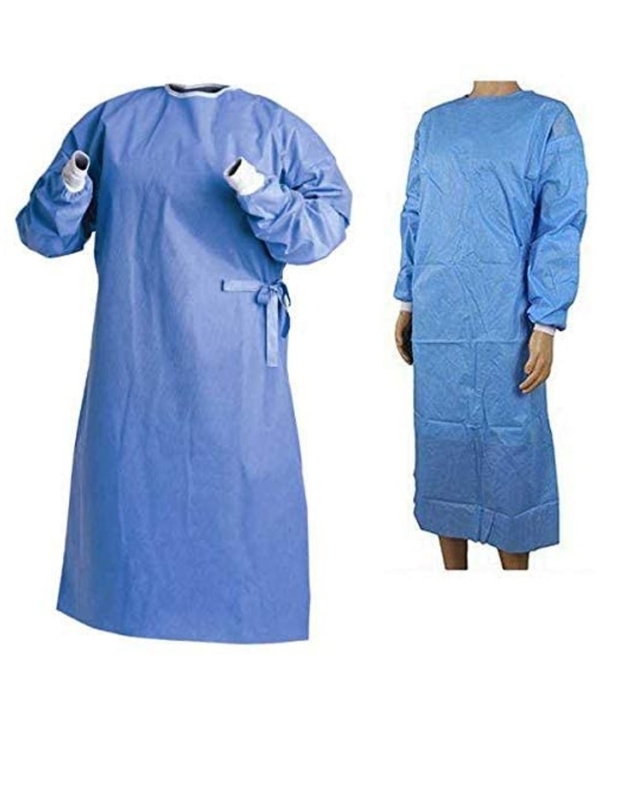 Chirurgicaux jetables de pliage autoclavable non-tissé frottent des robes près de moi fournisseur