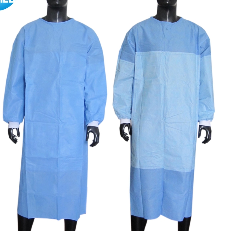 Protection lavable non tissée imperméable de fluide du niveau 3 de robe en plastique chirurgicale d'isolement fournisseur