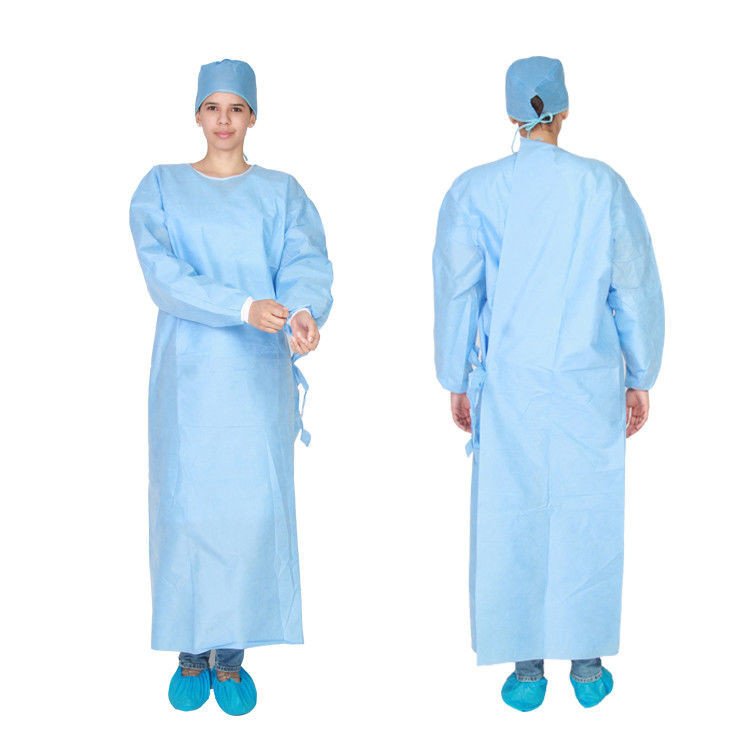 Robe chirurgicale renforcée stérile de bosselure de PPE d'hôpital fournisseur